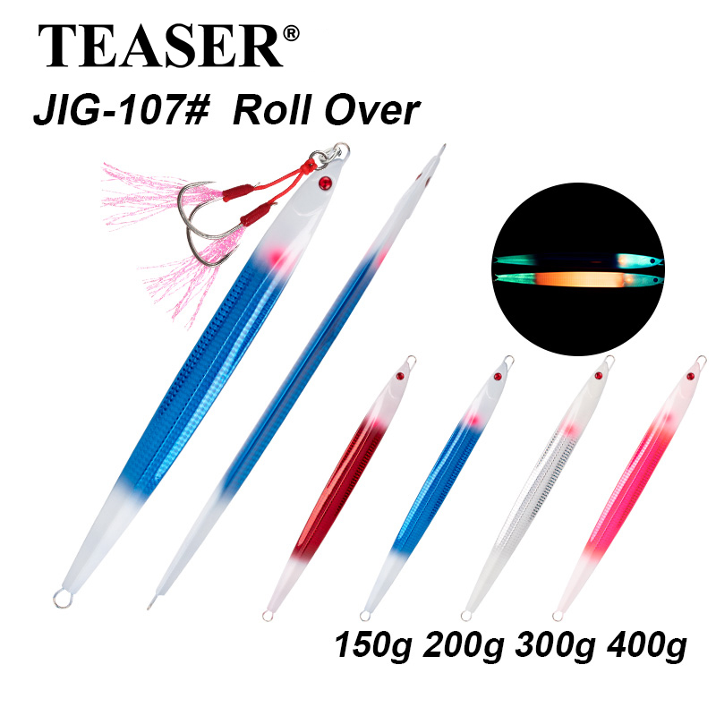 Jigger Double Sided - TEASER J107 150G-400G Schnell sinkende Eisenplatten-Bootsangelköder
