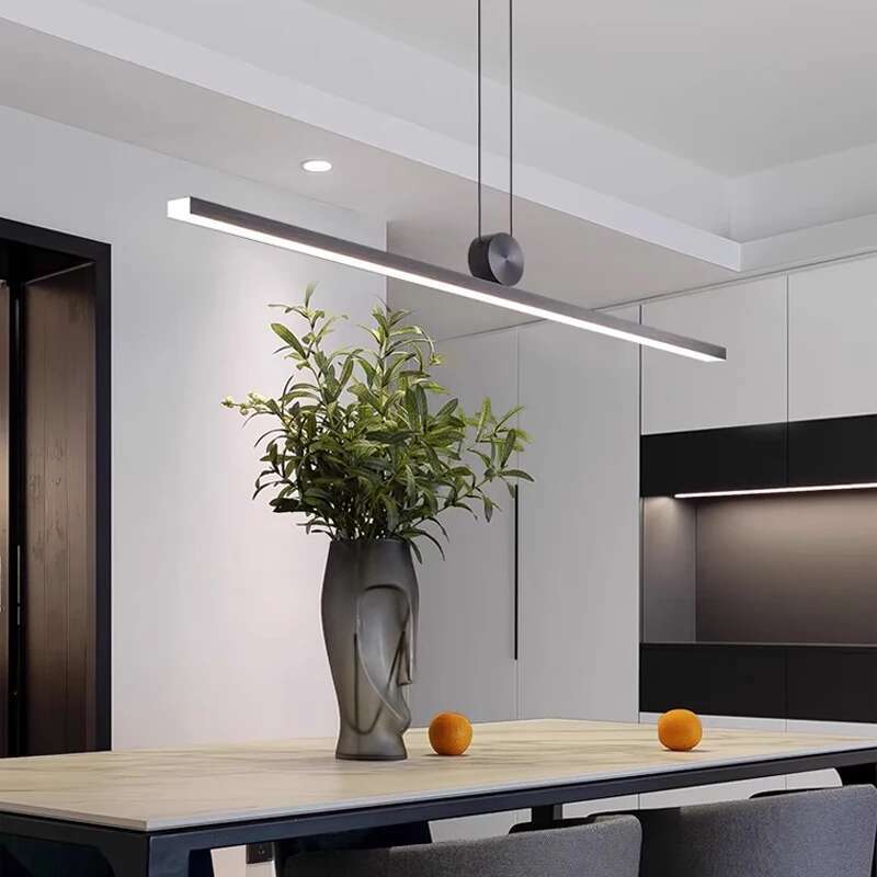 Home Bar Word - Schwarz Led Lange Anhänger Lichter Nordic