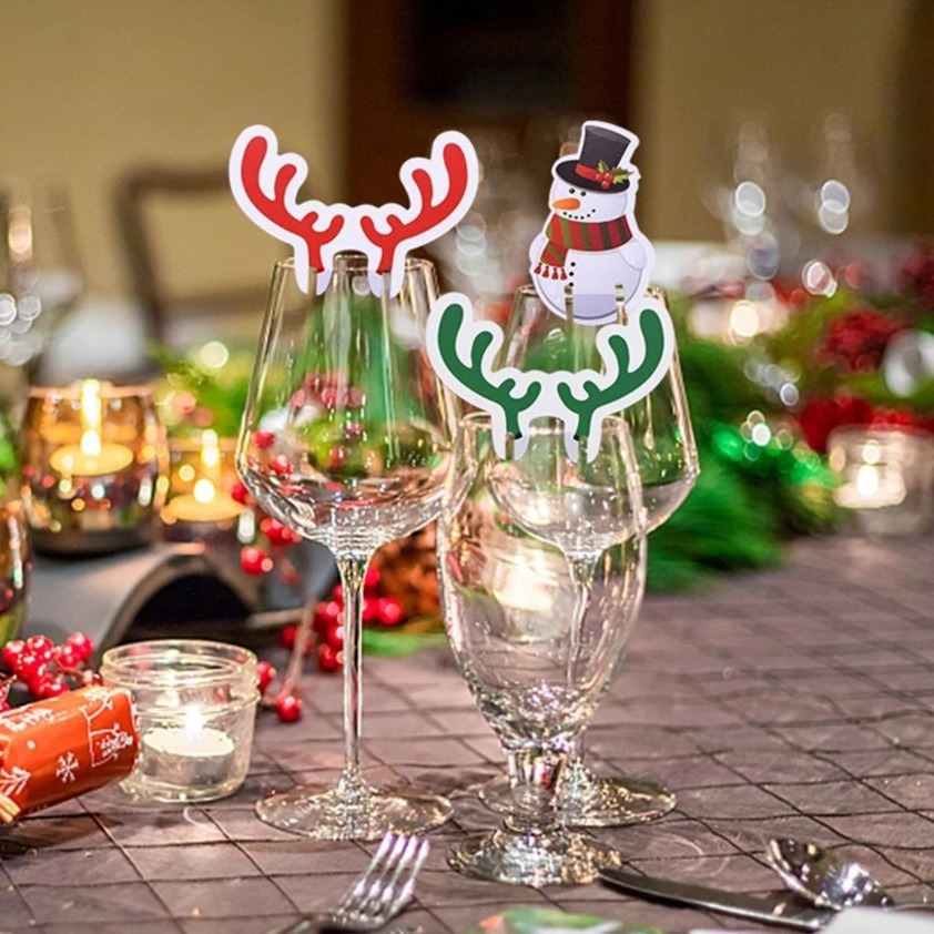 10PCS Weihnachten Tasse Karte  – Cocktail Recipe Book Bewertung und Preis