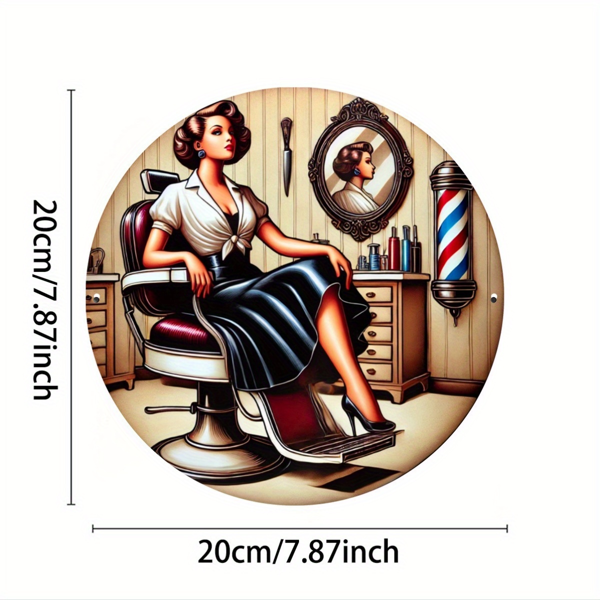 1 Stück Vintage Barber Shop Me – Home Barbershop Bewertung und Preis