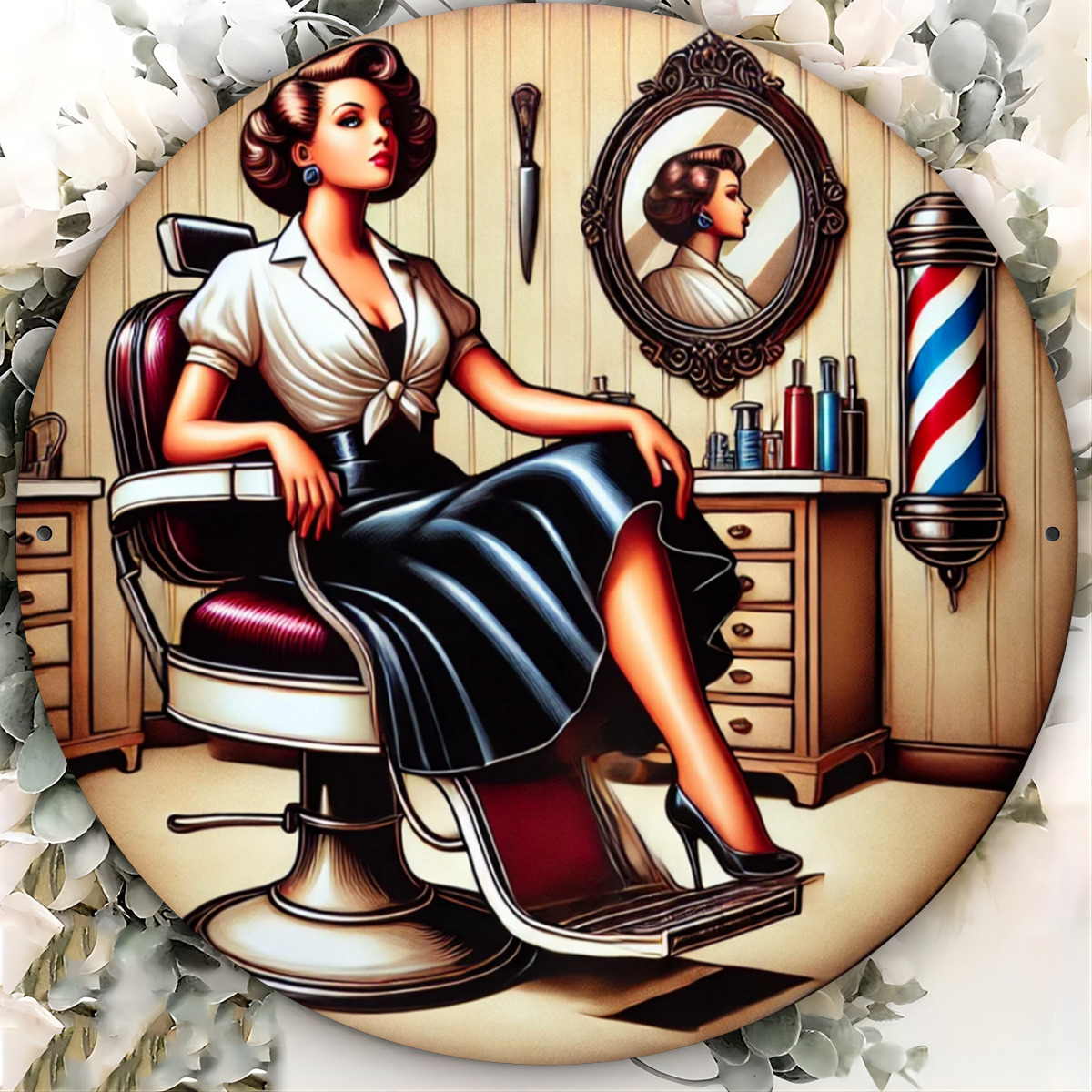 1 Stück Vintage Barber Shop Me – Home Barbershop Bewertung und Preis