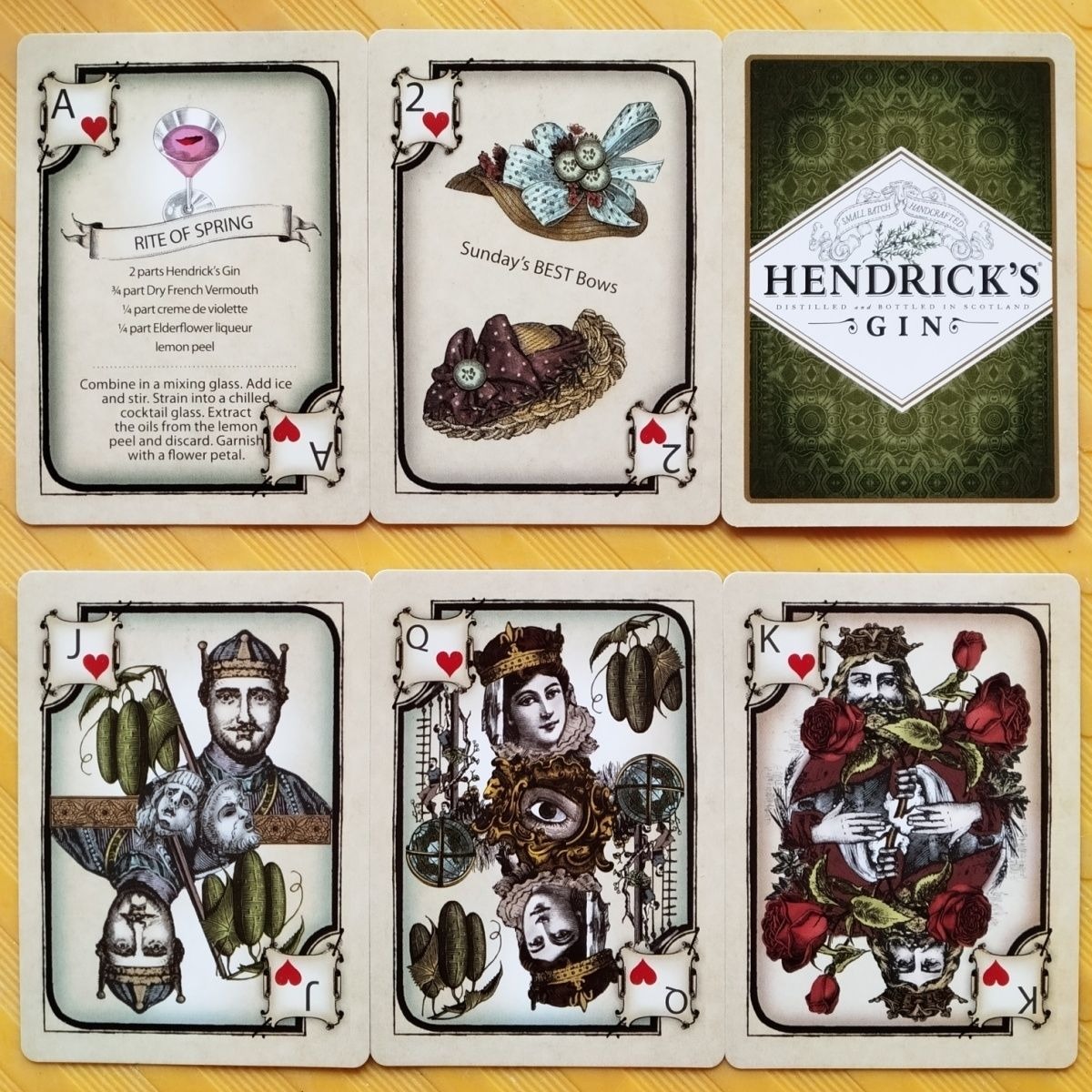 Hendrick's Gin Spielkarten-Set – Cocktail Recipe Book Bewertung und Preis