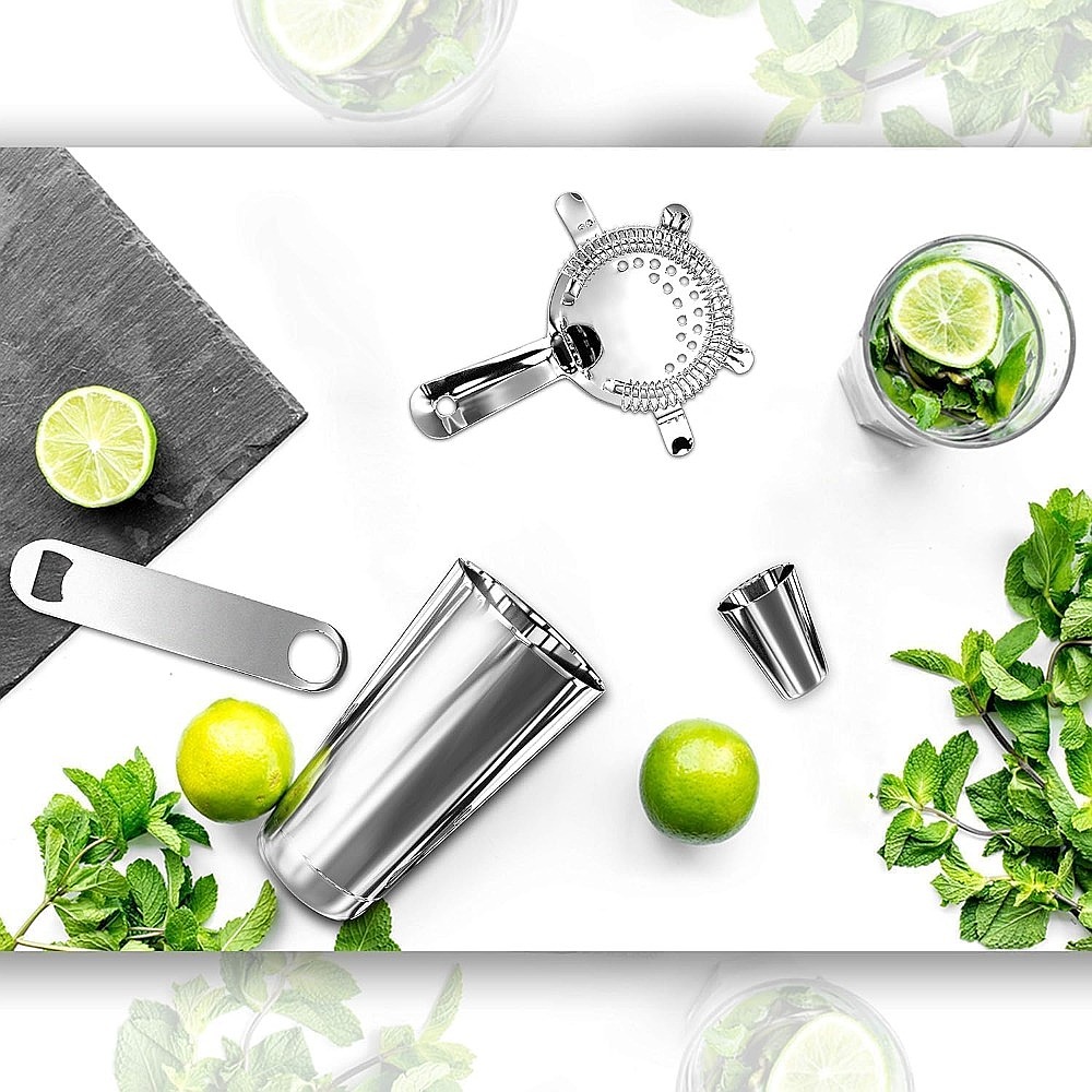 15-teiliges Edelstahl-Cocktail – Cocktail Recipe Book Bewertung und Preis