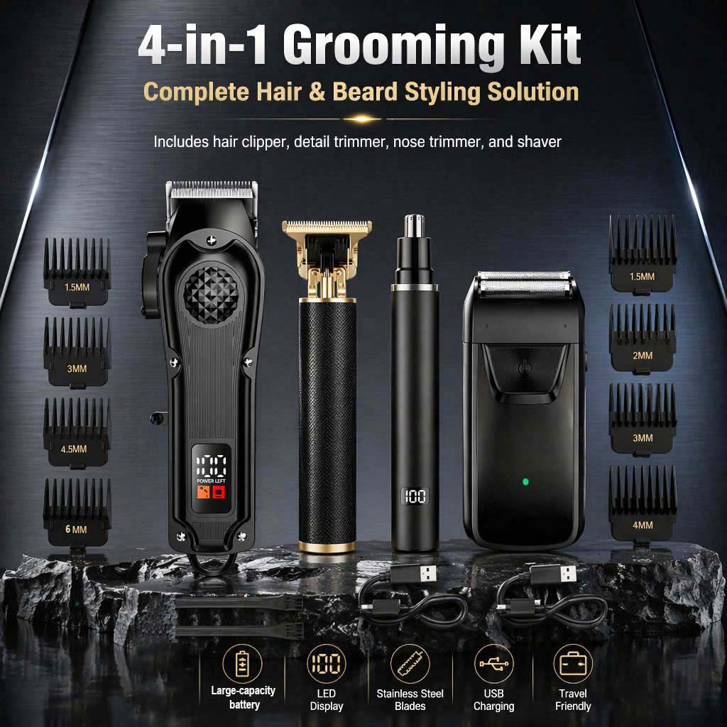 4-in-1 Herren-Haarschneideset  – Home Barbershop Bewertung und Preis