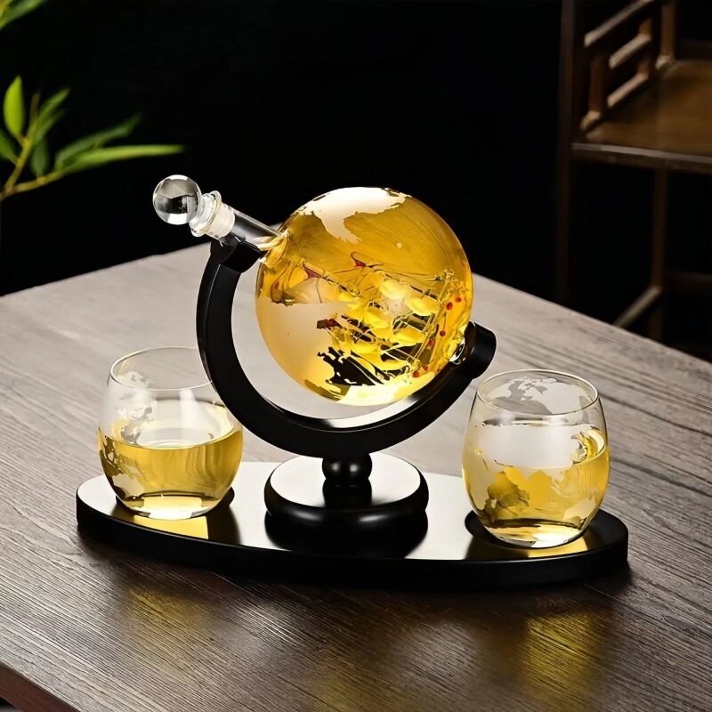 Dekoratives Globus-Weindekante – Decanter Globe Set Bewertung und Preis